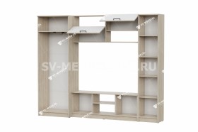Мебель для гостиной МГС 3 Исполнение 1 Дуб Сонома / Белый в Камне-на-Оби - kamen-na-obi.katalogmebeli.com | фото 3