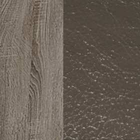 Обеденная группа тип 6 кожзам (дуб сонома трюфель/темно серый) в Камне-на-Оби - kamen-na-obi.katalogmebeli.com | фото 2