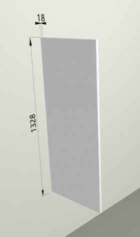 Панель ТП14 (для пеналов) Белый в Камне-на-Оби - kamen-na-obi.katalogmebeli.com | фото