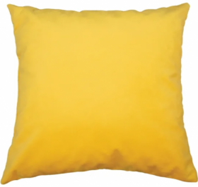 Подушка - думка (микровелюр желтый) в Камне-на-Оби - kamen-na-obi.katalogmebeli.com | фото