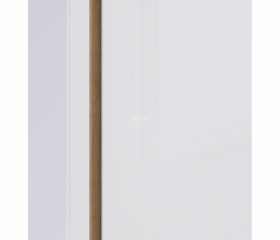 Веста СБ-2259 Шкаф 2х дверный с зеркалом Дуб Бунратти/Белый глянец в Камне-на-Оби - kamen-na-obi.katalogmebeli.com | фото 3