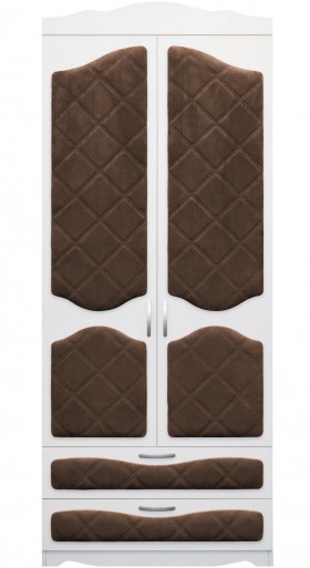 Шкаф 2-х створчатый с ящиками серии Иллюзия 08 Шоколад в Камне-на-Оби - kamen-na-obi.katalogmebeli.com | фото