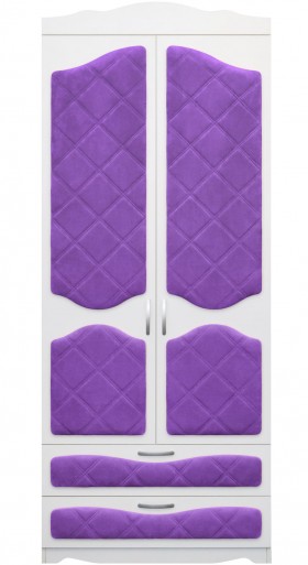 Шкаф 2-х створчатый с ящиками серии Иллюзия 32 Фиолетовый в Камне-на-Оби - kamen-na-obi.katalogmebeli.com | фото