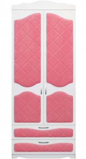 Шкаф 2-х створчатый с ящиками серии Иллюзия 89 Розовый в Камне-на-Оби - kamen-na-obi.katalogmebeli.com | фото