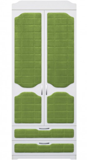 Шкаф 2-х створчатый с ящиками серии Спорт 76 Зелёный в Камне-на-Оби - kamen-na-obi.katalogmebeli.com | фото