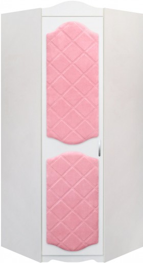 Шкаф угловой Иллюзия 36 Светло-розовый в Камне-на-Оби - kamen-na-obi.katalogmebeli.com | фото