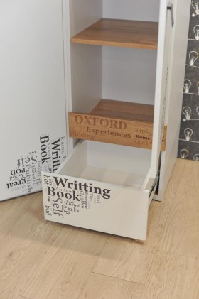 Шкаф для белья «Оксфорд» (Ривьера/Белый с рисунком) в Камне-на-Оби - kamen-na-obi.katalogmebeli.com | фото 4