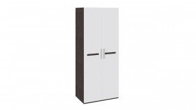 Шкаф для одежды с 2-мя дверями «Фьюжн» Белый глянец/Венге Линум в Камне-на-Оби - kamen-na-obi.katalogmebeli.com | фото