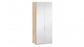 Шкаф для одежды с 2 зеркальными дверями «Эмбер» Яблоня Беллуно в Камне-на-Оби - kamen-na-obi.katalogmebeli.com | фото