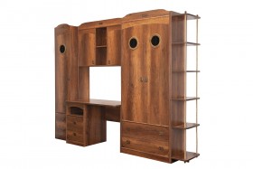 Шкаф комбинированный для белья «Навигатор» (Дуб Каньон) в Камне-на-Оби - kamen-na-obi.katalogmebeli.com | фото 6