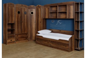 Шкаф комбинированный для одежды «Навигатор» (Дуб Каньон) в Камне-на-Оби - kamen-na-obi.katalogmebeli.com | фото 3