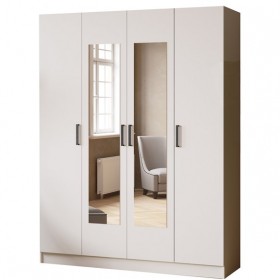 Шкаф комбинированный Ларс (1,6) белый в Камне-на-Оби - kamen-na-obi.katalogmebeli.com | фото