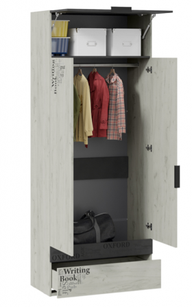 Шкаф комбинированный для одежды «Оксфорд-2» в Камне-на-Оби - kamen-na-obi.katalogmebeli.com | фото 2