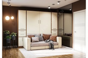 Шкаф-кровать с диваном Злата в Камне-на-Оби - kamen-na-obi.katalogmebeli.com | фото 1
