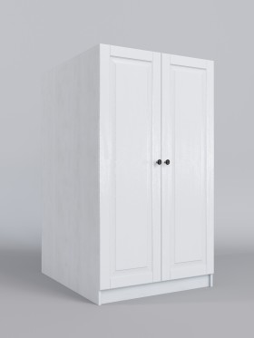 Шкаф под кровать второго яруса Классика (Белый/корпус Выбеленное дерево) в Камне-на-Оби - kamen-na-obi.katalogmebeli.com | фото