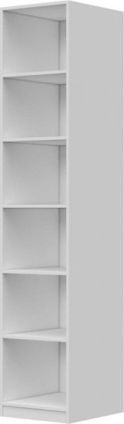 Шкаф ШР-1 зеркало, левый, Вива (Белый/Белый глянец/Платина) в Камне-на-Оби - kamen-na-obi.katalogmebeli.com | фото 2