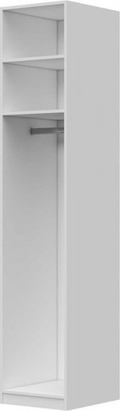 Шкаф ШР-1 зеркало, левый, Вива (Белый/Белый глянец/Платина) в Камне-на-Оби - kamen-na-obi.katalogmebeli.com | фото 3