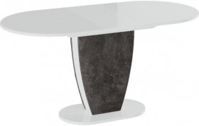 Стол обеденный «Монреаль» Тип 1 (Белый глянец/Моод темный) в Камне-на-Оби - kamen-na-obi.katalogmebeli.com | фото 2