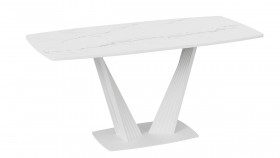 Стол раздвижной «Фабио» Тип 1 (Белый мрамор матовый) в Камне-на-Оби - kamen-na-obi.katalogmebeli.com | фото 4