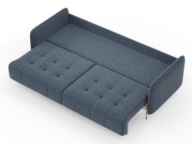 Валериан диван трёхместный прямой Синий, ткань RICO FLEX 101 в Камне-на-Оби - kamen-na-obi.katalogmebeli.com | фото 3