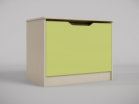 Ящик для игрушек Эппл (Зеленый/корпус Клен) в Камне-на-Оби - kamen-na-obi.katalogmebeli.com | фото