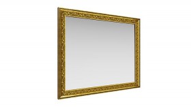 Зеркало навесное "Айрум"/(дуб кальяри / профиль: золото с орнаментом) в Камне-на-Оби - kamen-na-obi.katalogmebeli.com | фото
